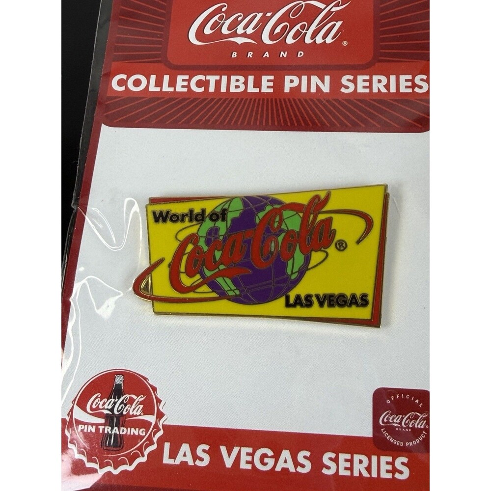 Lot of 2 Vtg Coca Cola Enamel Pins Las Vegas Series 1988 Gift Creations Coke - Picture 4 of 8